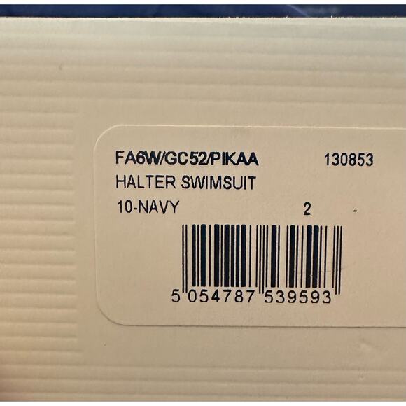 Ted Baker Halter Swimsuit One Piece Navy Size '2' US Small 4/6 New with tags - Picture 3 of 6